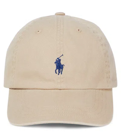 Polo Ralph Lauren Kids Cotton Chino Baseball Cap In Brown
