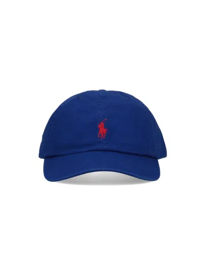 Polo Ralph Lauren Logo Baseball Cap In Blue