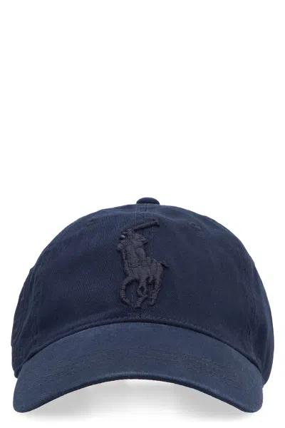 Polo Ralph Lauren Logo Baseball Cap In Blue