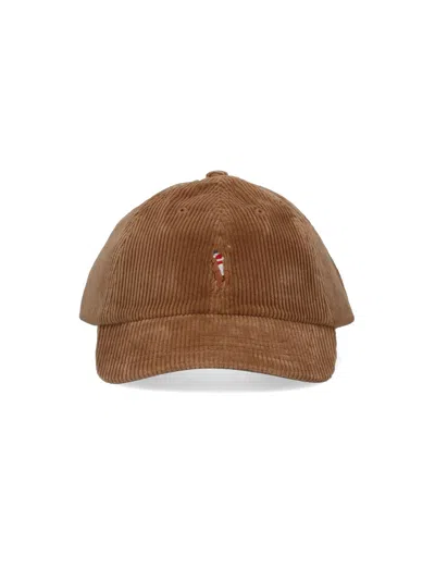 Polo Ralph Lauren Logo Baseball Cap In Brown
