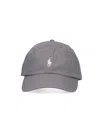 Polo Ralph Lauren Logo Baseball Cap In Gray