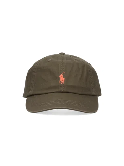 Polo Ralph Lauren Logo Baseball Cap In Green