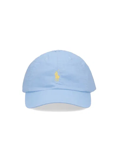 Polo Ralph Lauren Logo Baseball Cap In Light Blue