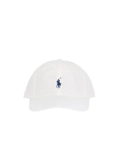 Polo Ralph Lauren Logo Baseball Cap In White