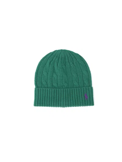 Polo Ralph Lauren Logo Beanie In Green