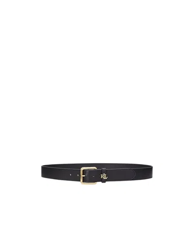 Polo Ralph Lauren Logo Belt In Black