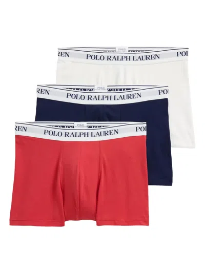 Polo Ralph Lauren Logo Boxers (set Of Three) In Blue