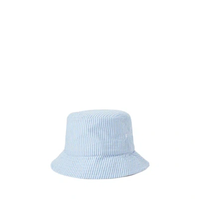 Polo Ralph Lauren Logo Bucket Hat In Blue