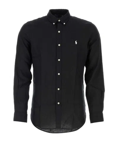 Polo Ralph Lauren Logo-embroidered Shirt In Brown