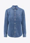 Polo Ralph Lauren Logo Button-up Denim Shirt