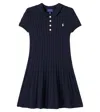 Polo Ralph Lauren Cable-knit Polo Dress In Blue