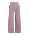 Polo Ralph Lauren Logo Corduroy Casual Pants In Nude