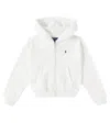 Polo Ralph Lauren Logo Cotton-blend Fleece Hoodie In White