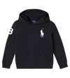 Polo Ralph Lauren Logo Cotton-blend Jersey Hoodie In Black