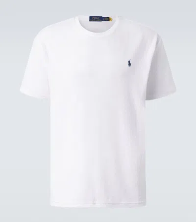 POLO RALPH LAUREN LOGO COTTON-BLEND JERSEY T-SHIRT