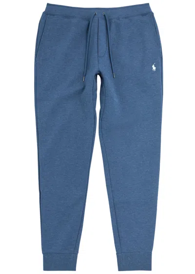 Polo Ralph Lauren Logo Cotton-blend Sweatpants In Blue