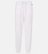 Polo Ralph Lauren White Cotton Blend Joggers In White