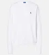 Polo Ralph Lauren Round Collar And Long-sleeved T-shirt In White