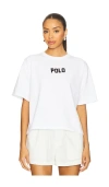 Polo Ralph Lauren Logo Cotton Jersey Crewneck Tee In White