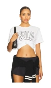 Polo Ralph Lauren Logo Cotton Jersey Crewneck Tee In White