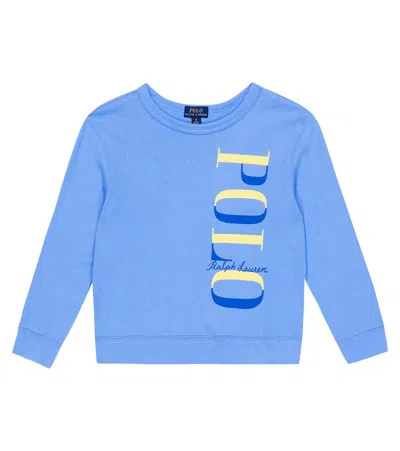 Polo Ralph Lauren Kids' Little Boy's Polo Logo Crewneck Sweatshirt In Harbor Island Blue