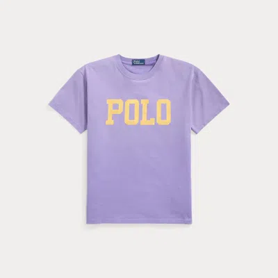 Polo Ralph Lauren Logo Cotton Jersey T-shirt In Purple
