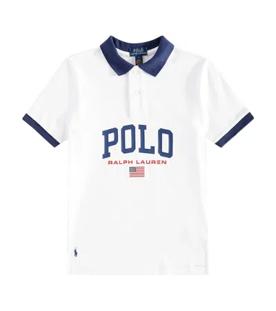 Polo Ralph Lauren Kids' Logo Cotton Jersey T-shirt In White