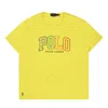 Polo Ralph Lauren Logo Cotton Jersey T-shirt In Yellow