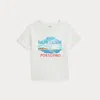 Polo Ralph Lauren Logo Cotton Jersey Tee In Deckwash White