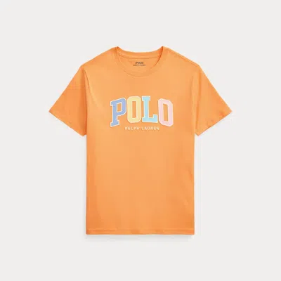 Polo Ralph Lauren Kids' Logo Cotton Jersey Tee In Key West Orange