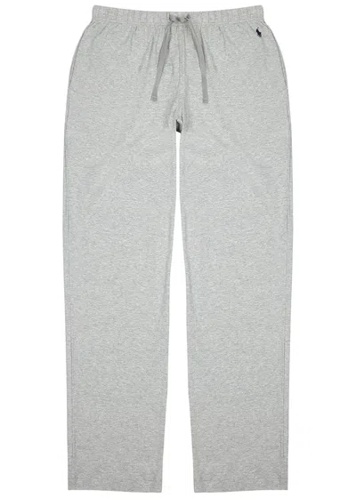 Polo Ralph Lauren Logo Cotton Pyjama Trousers In Grey