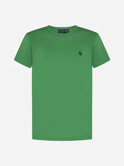 Polo Ralph Lauren Logo Cotton T-shirt In Preppy Green