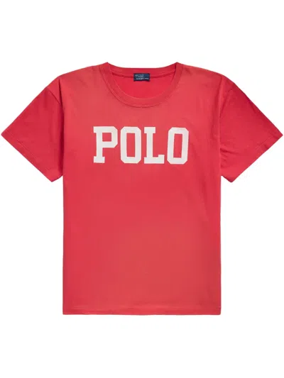 Polo Ralph Lauren Logo Cotton T-shirt In Red