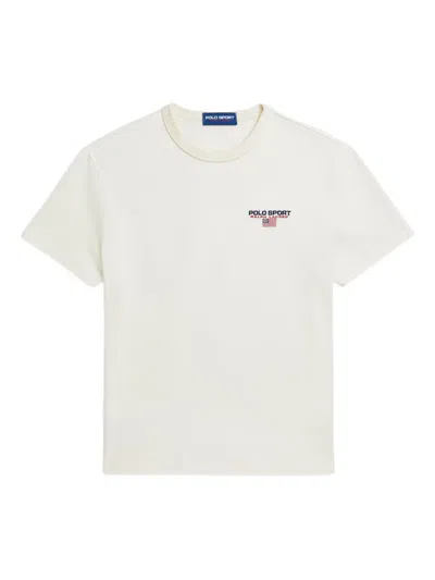 Polo Ralph Lauren Logo Cotton T-shirt In White