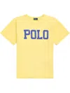 Polo Ralph Lauren Logo Cotton T-shirt In Yellow