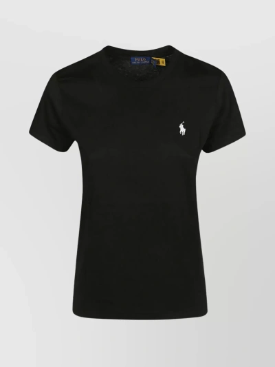 POLO RALPH LAUREN LOGO CREW NECK SHORT SLEEVE TOP