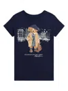 Polo Ralph Lauren Logo Crew-neck T-shirt In Blue