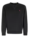 Polo Ralph Lauren Logo Crewneck Sweatshirt In Black