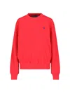 Polo Ralph Lauren Crew Neck Long Sleeve Sweatshirt With Ribbed Cuffs In Multi