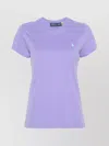Polo Ralph Lauren Purple T-shirt With Contrasting Pony In Purple