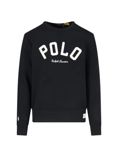 POLO RALPH LAUREN LOGO CROPPED SWEATSHIRT FLEECE