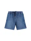 Polo Ralph Lauren Elasticated Denim Shorts In Blue