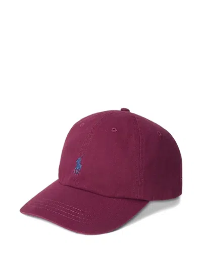 Polo Ralph Lauren Logo-detail Baseball Cap In Burgundy