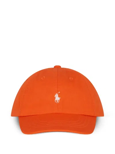 Polo Ralph Lauren Kids' Logo-detail Baseball Cap In Orange
