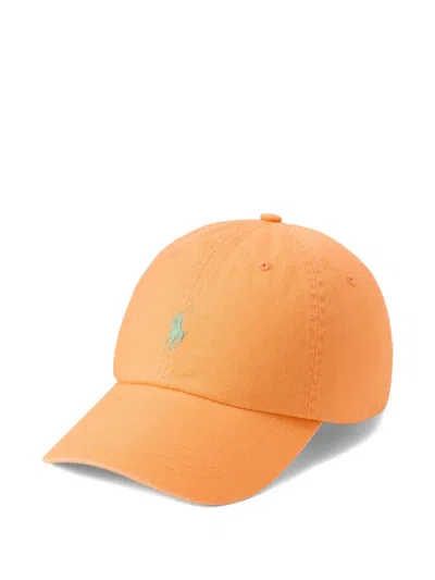 Polo Ralph Lauren The Iconic Cotton Chino Baseball Cap In Orange