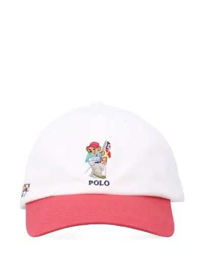 Polo Ralph Lauren Kids' Logo-detail Cotton Baseball Cap In White