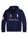 Polo Ralph Lauren Logo-detail Hoodie In Blue