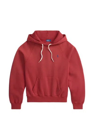 Polo Ralph Lauren Cotton Blend Fleece Hoodie In Pink