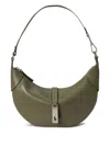 Polo Ralph Lauren Logo-detail Leather Shoulder Bag In Green
