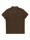 Polo Ralph Lauren Logo-detail Polo Shirt In Brown